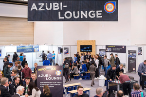  Über 1.000 Schülerbesuchten die Azubi-Lounge an den Messetagen in Essen. 