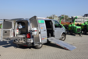  Beim Service-Wagen „VW T6“ setzt DiTec auf ein Innenausstattung des Fahrzeugeinrichtungen-Spezialisten Aluca.  