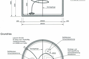  Unterirdischer Pelletspeicher „ThermoPel 60000“ mit Entnahmesystem Maulwurf. Montage aus Betonfertigteilen durch den Hersteller.  