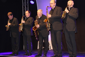  Das Paderborner Quintessence Saxophone Quintet spielte auf.  