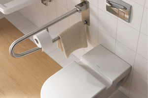  In Sachen Komfort ist auch die Sitzhöhe des WCs entscheidend. 5 cm höher bietet das Wand-WC „Starck 3“. 