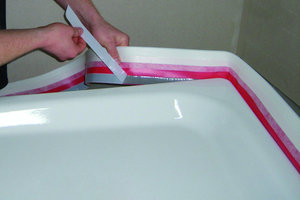  WannenfugenbandDas Wannenfugenband eignet sich für das dauerhafte Abdichten der Übergänge zwischen Fliesen und Bade- oder Duschwannen, egal ob aus Stahl, Kunststoff oder Keramik 