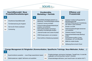  Kategorisierung der Einzelmaßnahmen im „Haus der digitalen Transformation“ 