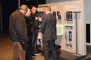  In der Exponate-Ausstellung konnten sich die Teilnehmer der Veranstaltung über die Gerberit-Produktlösungen informieren. 