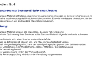  Standardmaterial bedeuten für jeden etwas Anderes ... 