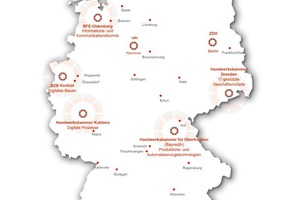  Jeder Handwerksbetrieb kann die Hilfe des Kompetenzzentrums in Anspruch nehmen und Kontakt zu einem der fünf regionalen „Schaufenster“ aufnehmen.  