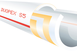  Durch die fünffache Coextrusion in einem Produktionsdurchgang gewährleistet der Sandwich-Werkstoff der Roth Systemrohre „Duoplex S5“ eine optimale Haftung der Rohrschichten untereinander. 
