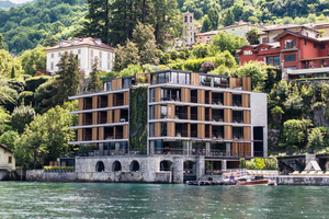  unten: Bei der Neueröffnung des 5-Sterne-Hotel Il Sereno in Torno, am Südufer des Comer Sees, fanden edele Axor-Produkte ihren Platz.  