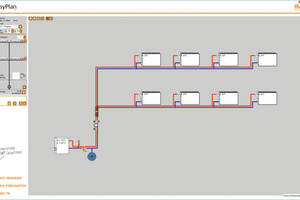  Die Auslegungssoftware „EasyPlan“ ermittelt überschlägig die Heizlast sowie darauf basierend die Ventileinstellungen für den hydraulischen Abgleich. 