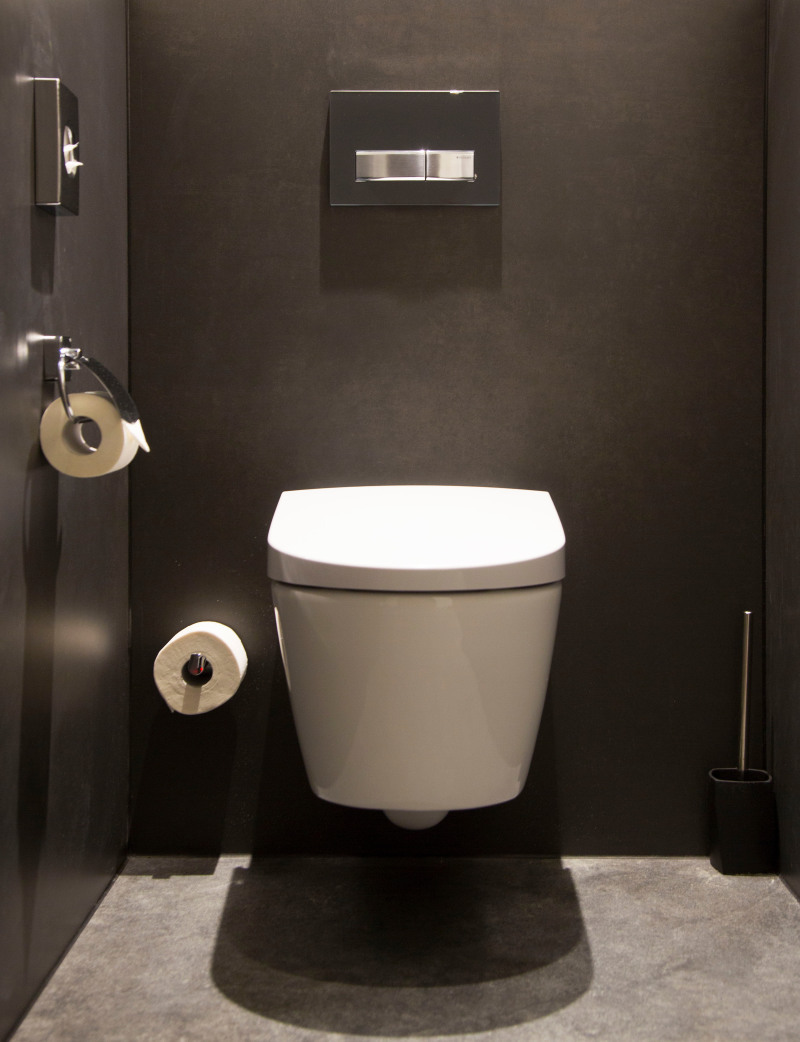 Geberit concealed wall-hung WC hotel installation