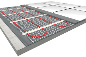  Die elektrische Fußbodenheizung steht in zahlreichen Varianten zur Verfügung. Häufig kommen Heizmatten zum Einsatz. 