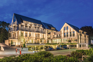  Hotel Villa Saxer in Goslar (Niedersachsen) bestehend aus dem denkmalgeschützten Altbau (früheres Polizeigebäude) und einem Neubau. 