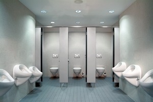  UrinalsteuerungenRobustheit, Sicherheit, Wirtschaftlichkeit kennzeichnen Urinalsteuerungen von Geberit mit 1-Liter-Spülung und hoher Vandalensicherheit dank Steuerung hinter der Keramik 