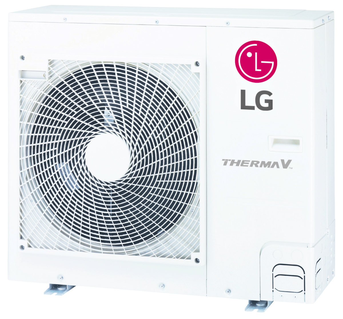Außeneinheit der „LG Therma V R32 Split“-Wärmepumpe