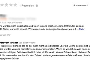  Gehen Sie auf schlechte Bewertungen sowie Kritik sachlich ein und biten Sie einen Lösungsansatz. So präsentieren Sie sich trotz schlechter Bewertung professionell. 