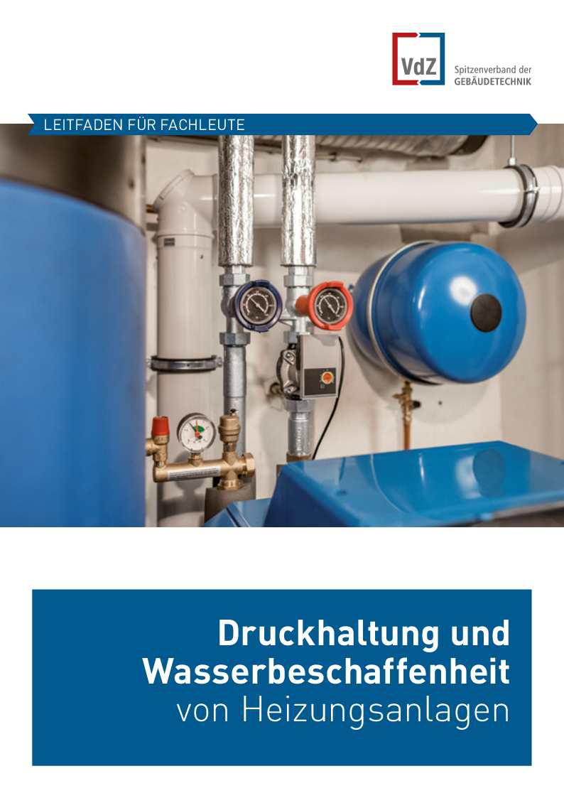 Broschüre Druckhaltung und Wasserbeschaffenheit von Heizungsanlagen