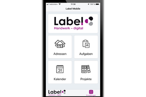 Alle Informationen im Griff: Mit „Label Mobile“ hat man auch unterwegs Zugriff auf die Daten des Unternehmens und das ohne das Sicherheitsrisiko einer Cloud. 
