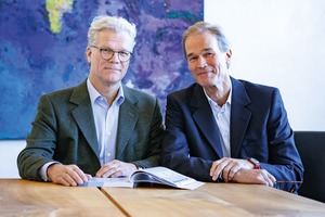  Die Brüder und Urenkel des Firmengründers Adelbert Fritz: Jürgen (links) und Elmar Fritz (rechts). 