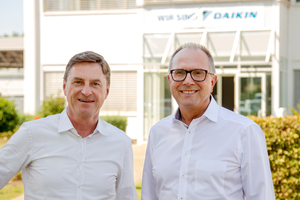  Filip De Graeve (li.), Geschäftsführer, und Michael Spork, Vertriebsleiter Heizung, Daikin Deutschland 