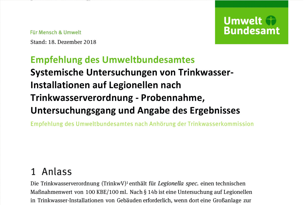 Produktbild von Legionellen Trinkwassertest – Akkreditiertes Labor, Inkl. Probenröhrchen Und Versand, Für Eine Entnahmestelle