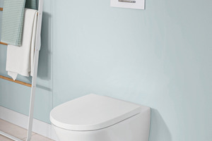  Mit der neuen nachhaltigen WC-Spültechnologie „TwistFlush“ sorgt Villeroy &amp; Boch für bessere Toilettenhygiene bei einem deutlich geringeren Wasserverbrauch.  