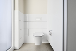  „Connect Air“ WCs mit „AquaBlade“-Spültechnologie: Durch die glatte, sanft gerundete Oberfläche ohne überstehenden Spülrand reinigt „AquaBlade“ die WC-Schüssel jedes Mal zu 100 %. 