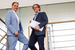  Thorsten Bichler, Director International Sales, (links) und Andreas Erke, Head of Interior Design, im Interview. 