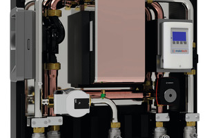  Das Unternehmen ist spezialisiert auf Warmwassersysteme. Ein Beispiel ist die Frischwasserstation-Serie „fresh“, hier in der Basisversion. 