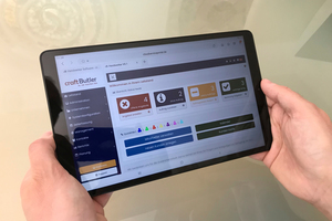  Der Zugang zu „craftButler“ funktioniert über den Browser. Der Zugriff ist somit ohne Installation möglich – auch mobil. 