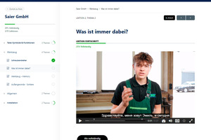  Bei Bedarf können die Lerninhalte in alle benötigten Sprachen übersetzt und untertitelt werden. 