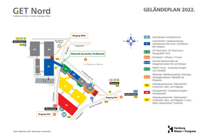  Geländeplan der GET Nord 2022. 