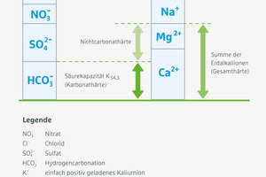  Abbildung 1: Darstellung natürlicher Wasserinhaltsstoffe untergliedert in Anionen und Kationen 