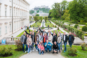  Salzburg von seiner schönsten Seite. Das Rahmenprogramm umfasste unter anderem ein gemeinsames Sightseeing. 