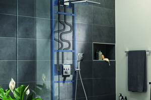  Der GROHE Rapido Duschrahmen vereinfacht die Installation von Unterputz-Duschsystemen. 