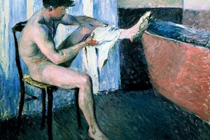  Gustave Caillebotte, Studie zum Mann, der sich das Bein abtrocknet, 1884, Privatsammlung 