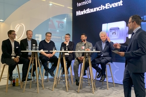  Pressekonferenz zur erfolgreich abgeschlossenen Feldstudie für das smarte Thermostat „termios Pro“: Termios präsentierte am Oventrop-Messestand positive Ergebnisse und startet nun im April 2025 mit dem Marktlaunch. 