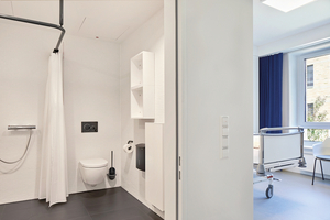  Die eingesetzten Sanitärlösungen unterstützen Komfort und Selbstständigkeit der Nutzenden – ein wichtiger Beitrag zur Entlastung des Pflegepersonals. 