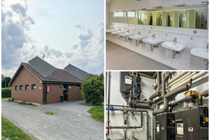  <div class="bildtext_1">Nachhaltige Warmwasserversorgung auf dem Campingplatz: Frischwasserstationen und großflächige Solaranlagen sorgen für Komfort und <br />Energieeffizienz in den Waschhäusern.</div> 