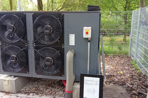  Die Luft/Wasser-Wärmepumpe von Viessmann dient als neue Wärmequelle der Kirche.  