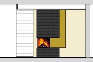  Für die Umsetzung verantwortlichSo sollte die Feuerstätte aussehen, der Ofenbauer setzte die Idee in die Realität um 