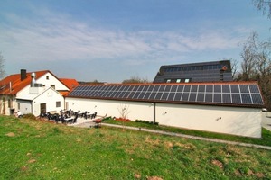  SonnenenergieZusätzlich zum BHKW wird der gastronomische Betrieb „Im Gärtlein“ mit der kostenlosen Energie der Sonne versorgt 