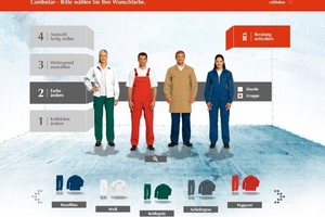  Digitale AnprobeUnter www.mewa.de können Sie Fragen wie die, ob ihre Mitarbeiter besser in Weste oder Bundjacke aussehen, klären 