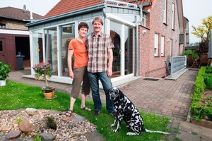  Zufriedene FamilieFamilie Stratmann aus Hückelhoven ist mit dem „Rainmaster Eco” zufrieden  