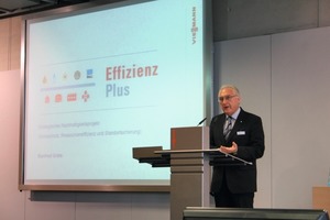  Manfred Greis, Generalbevollmächtiger bei Viessmann, erläuterte zum Abschluss der zweitägigen Veranstaltung das „Effizienz Plus“-Projekt des Herstellers 