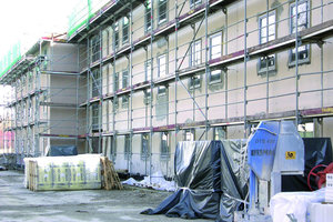  SanierungBei der Sanierung von Gebäuden in der General-Fellgiebel-Kaserne wurden auch die Sanitärräume erneuert 