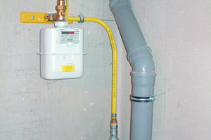  GasdruckregelgerätAnschluss des Gasdruckregelgeräts im Kellergeschoss 