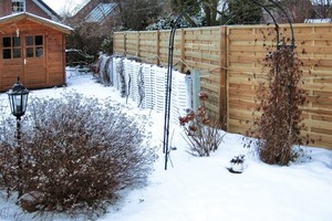  WintereinsatzAuch im Winter, bei bis zu – 18 °C, konnte der Energiezaun für angenehme Temperaturen (22 °C) im Haus sorgen 