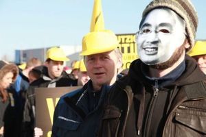  Protest bei Centrosolar in Wismar 