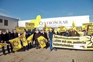  Protest bei Centrosolar in Wismar 