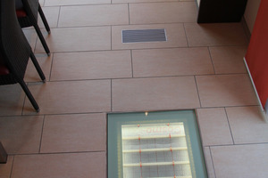  Einblicke ins VerborgeneDie Cosmo-Fußbodenheizung im ECO2 Haus. 